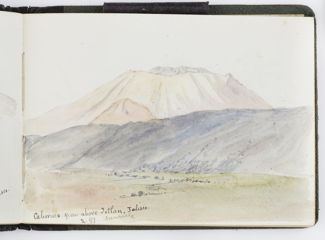 पानी के रंग, चित्र और नोट्स, मेक्सिको की स्केचबुक, 1896-1898 (जल रंग) द्वारा एडेला ब्रेटन