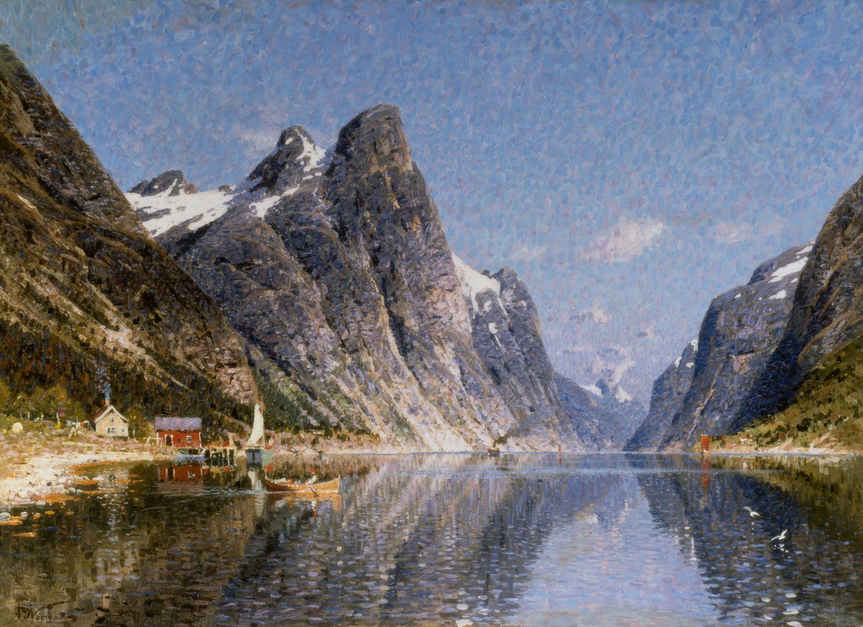 Fjord, ग्रीष्मकालीन पर द्वारा एडलस्टीन नॉर्मन