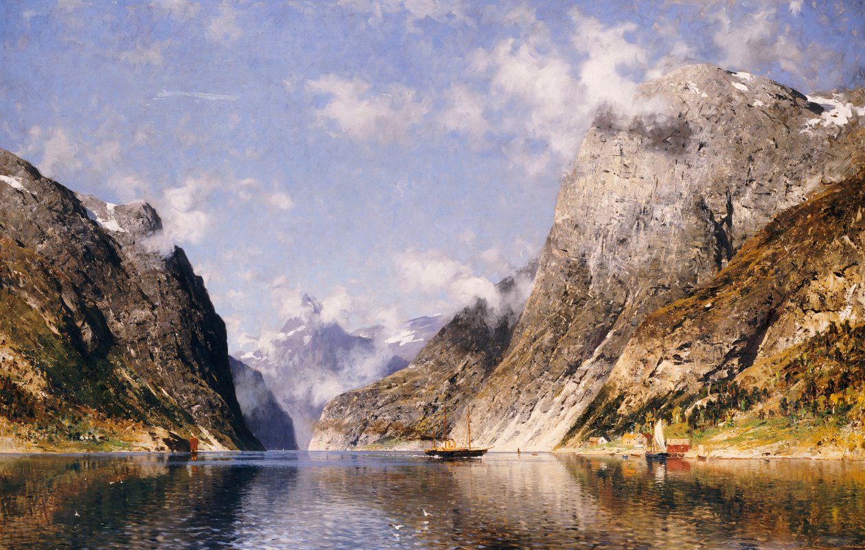 एक नॉर्वेजियन Fjord द्वारा एडलस्टीन नॉर्मन