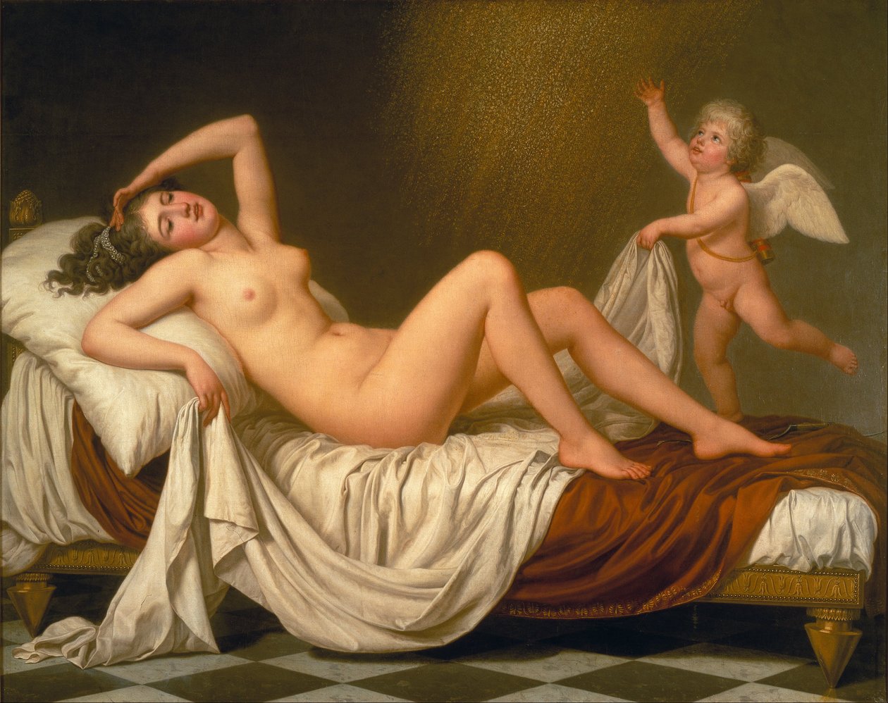 Danaë और सोने की बौछार द्वारा अडोल्फ़ उलरिक वर्टमुलर