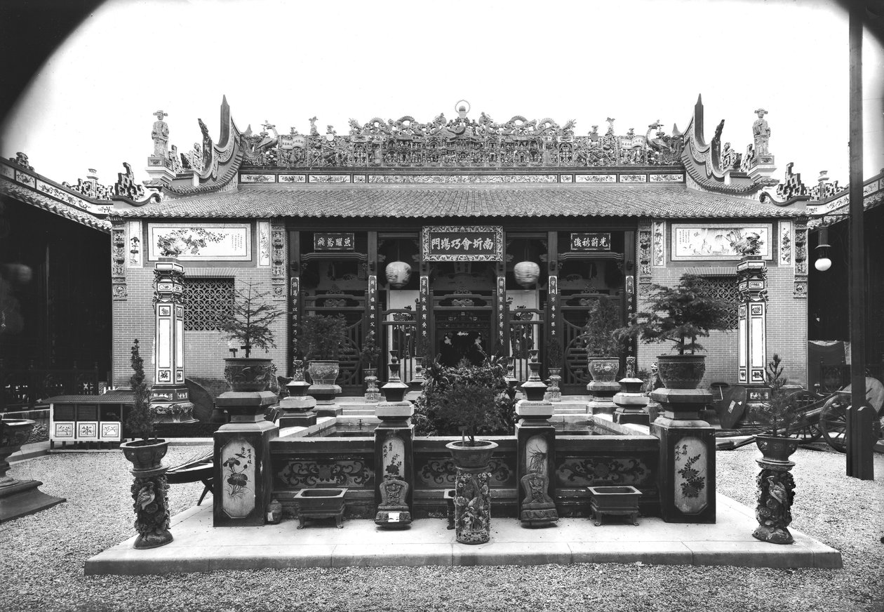 पेरिस में 1889 की सार्वभौमिक प्रदर्शनी में चीनी मंडप द्वारा अडोलफे जिराउडन