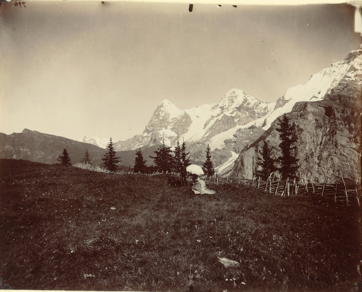 लैंडस्केप, स्विट्जरलैंड, सी। 1860. द्वारा आदोलपे ब्रौन