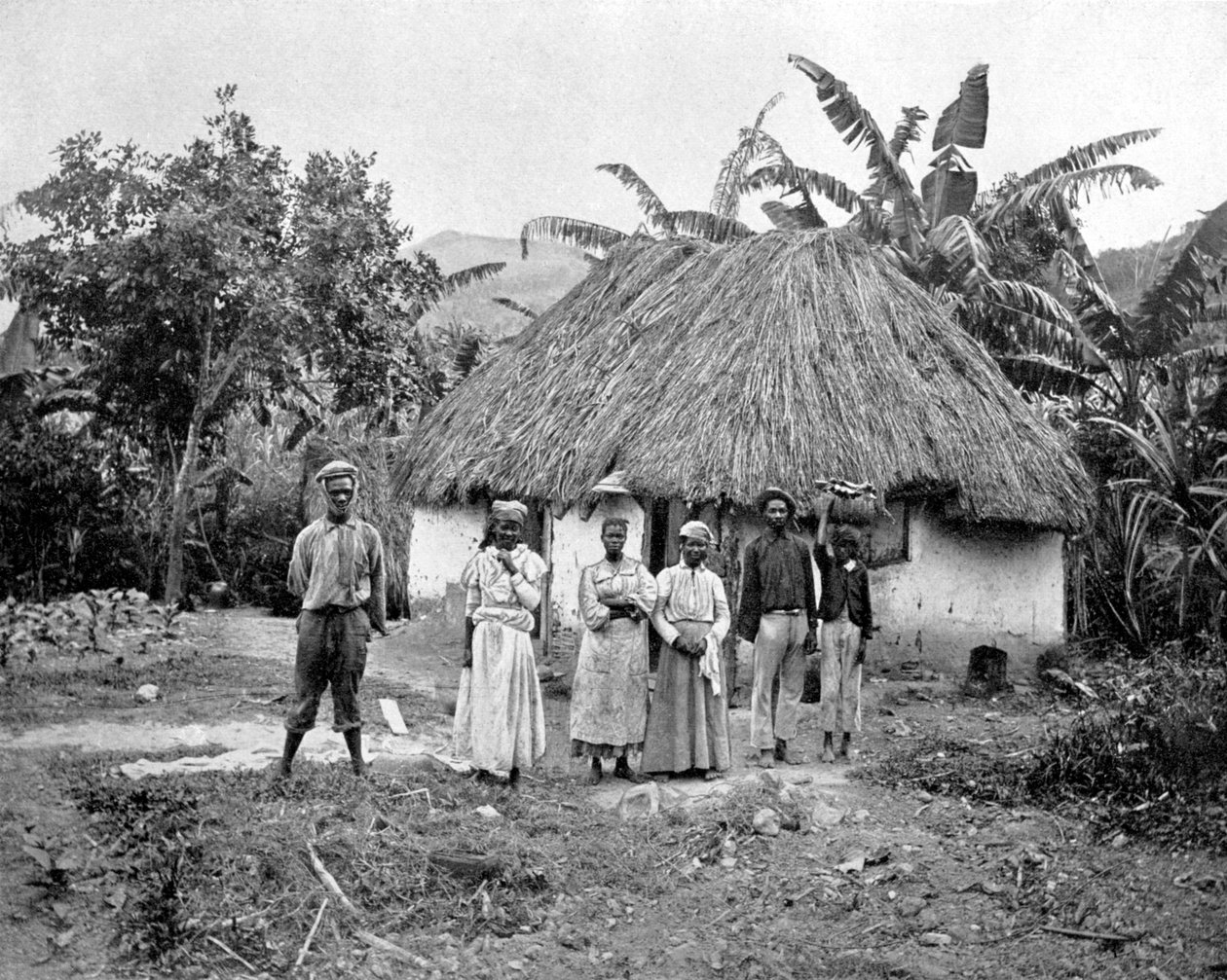 नीग्रो हट, जमैका, c1905। द्वारा एडोल्फ डुपरली और सोन