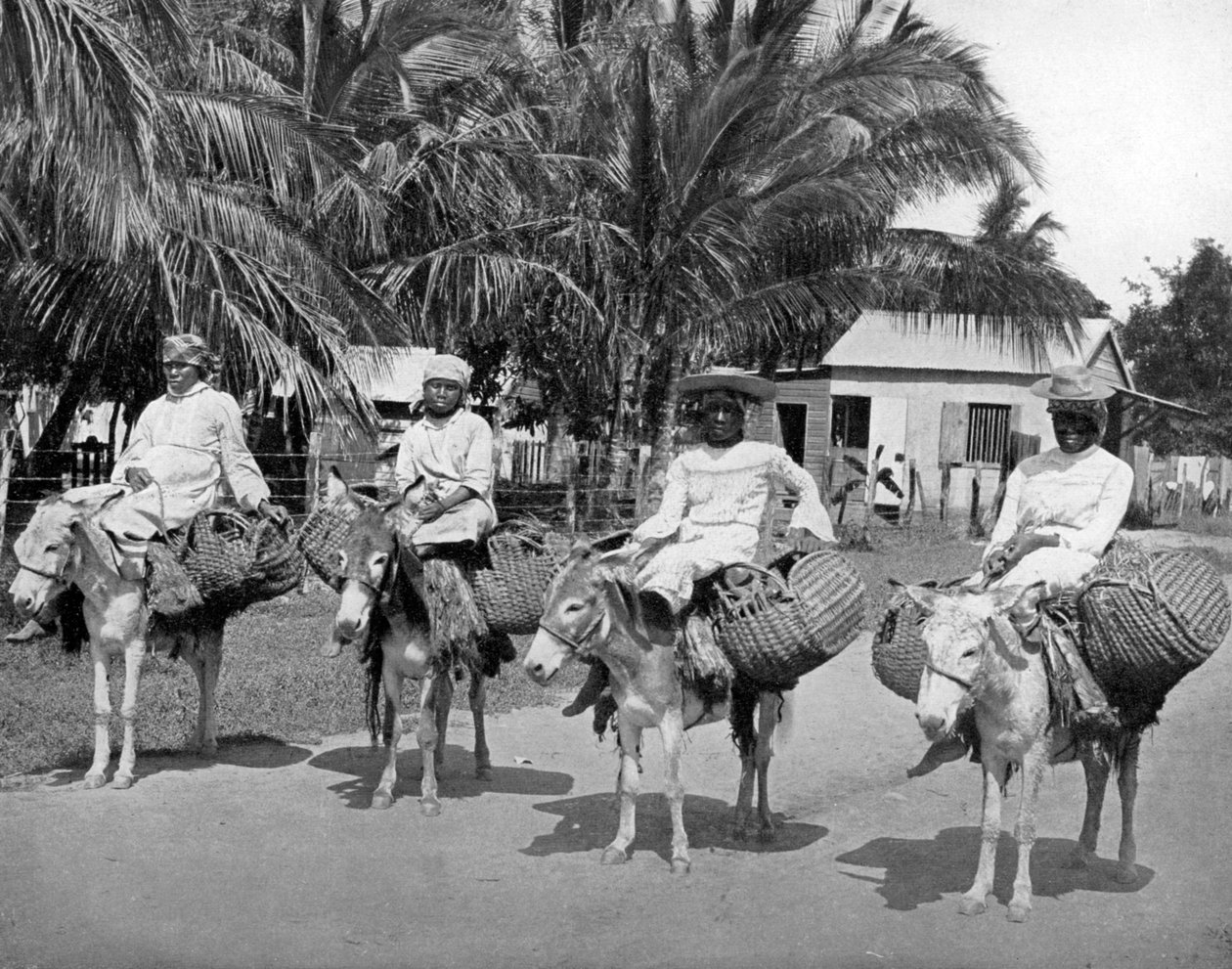 बाजार से घर के रास्ते पर, जमैका, c1905। द्वारा एडोल्फ डुपरली और सोन