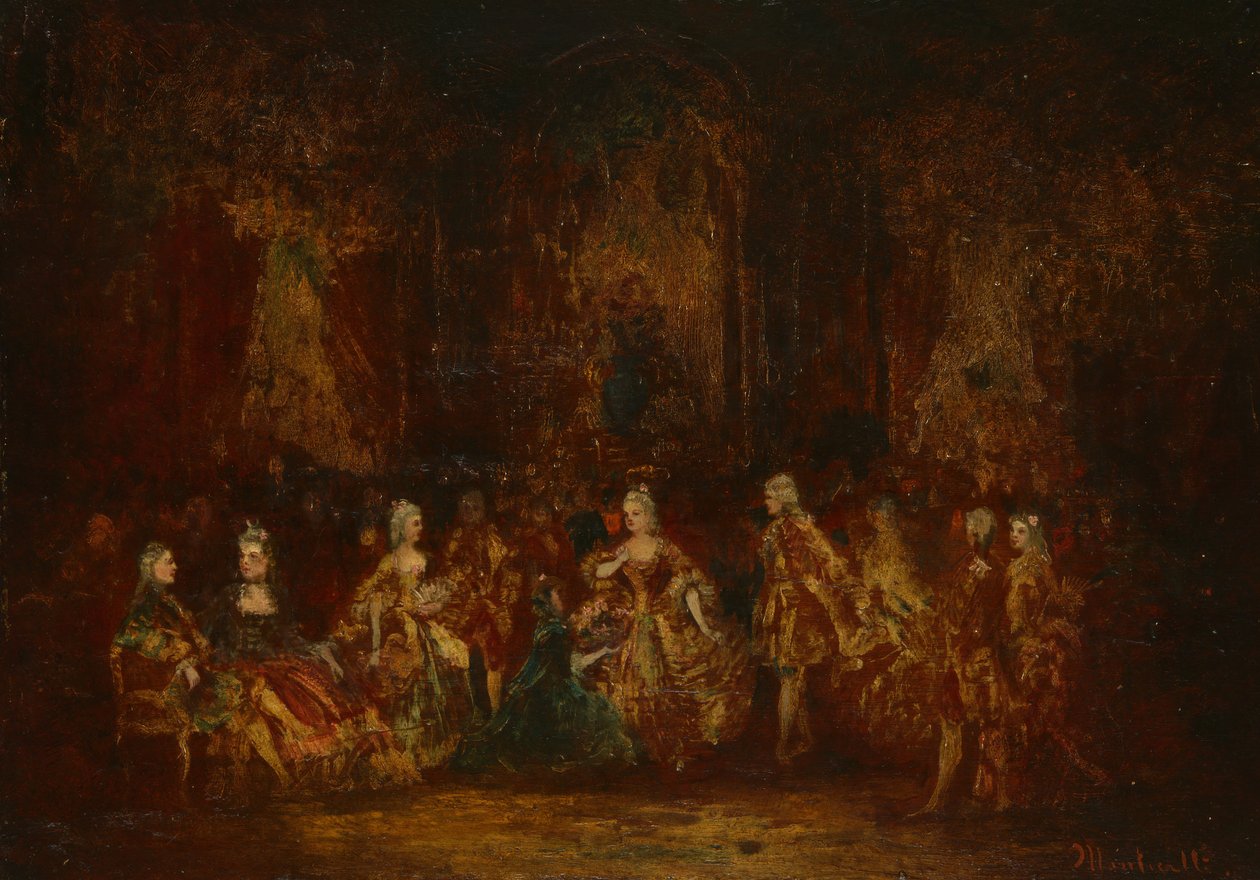 लुई XV वेशभूषा में व्यक्ति, सी। 1880. द्वारा एडोल्फ मोंटीसेली