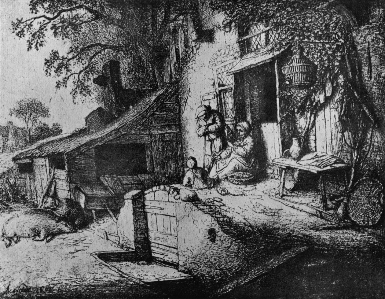 एक महिला कताई, 1652 द्वारा एड्रिएन जंज़। वैन ओस्टेड
