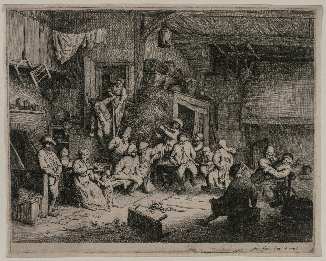 इन द डांस इन इन, 1652। द्वारा एड्रिएन जंज़। वैन ओस्टेड