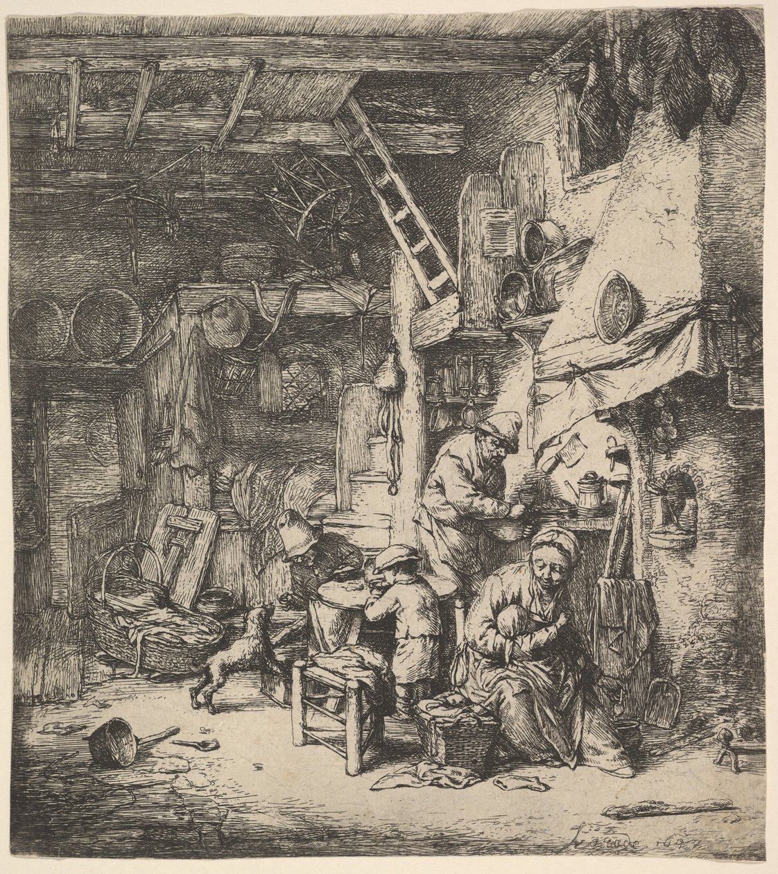 परिवार, 1647। द्वारा एड्रिएन जंज़। वैन ओस्टेड