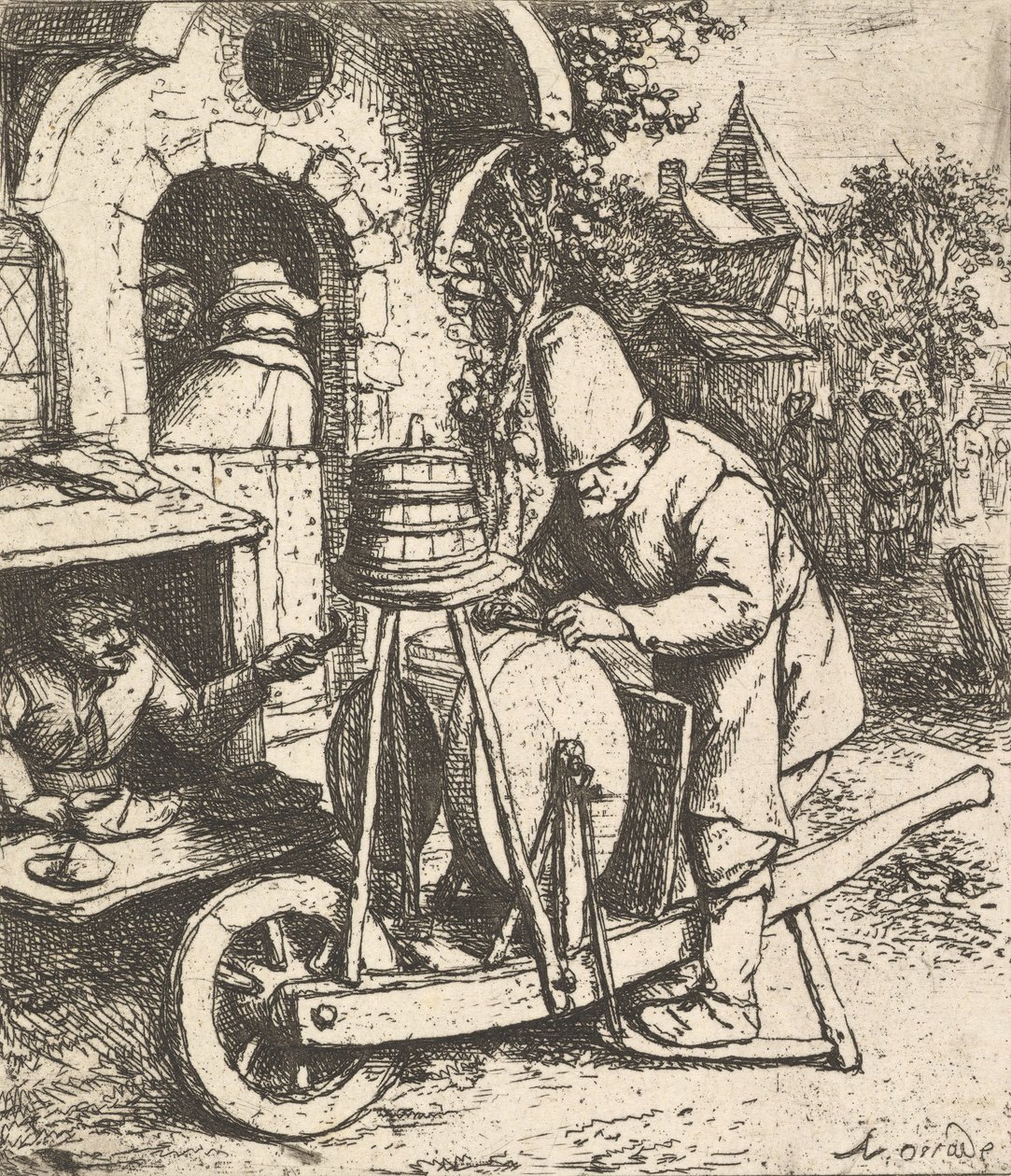 द नाइफ़राइंडर, 1610-85। द्वारा एड्रिएन जंज़। वैन ओस्टेड