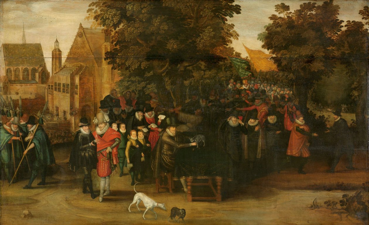 डच राजनीति पर व्यंग्यात्मक शो, c.1619-20 द्वारा एड्रिएन पिएटर्सज़ वैन डे वेने
