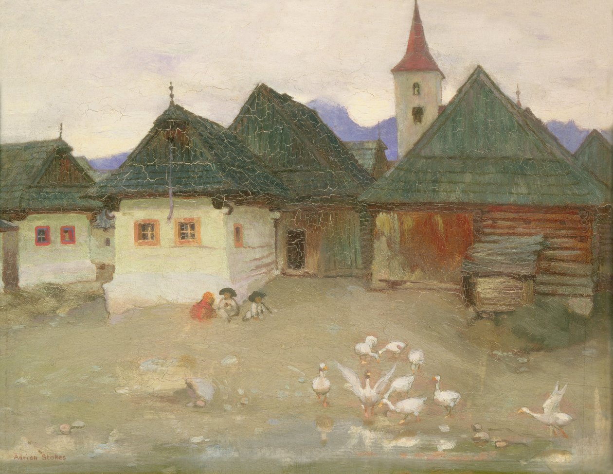 Vazsecz में हमारे विंडोज से, c.1905-09 द्वारा एड्रियन स्कॉट स्टोक्स