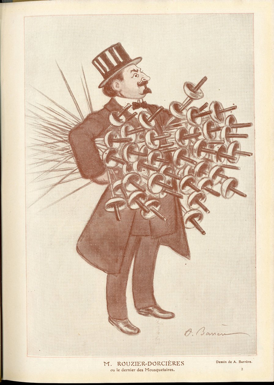 फैंटासियो, सीए 1912_4_1 - ए बैरेरे का चित्रण (1874-1931): बाड़ लगाना - रौज़ियर डोर्सिएरेस द्वारा एड्रियन बैरेरे