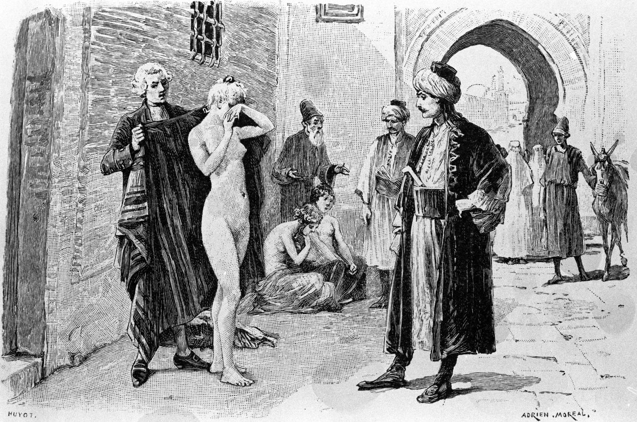 एड्रियन मोरो (1843-1906) द्वारा उत्कीर्णन फ्रेंकोइस मैरी अरोएट डिट वोल्टेयर (1694-1778) द्वारा "" कैंडाइड "" को चित्रित करता है। द्वारा एड्रिएन मोरो