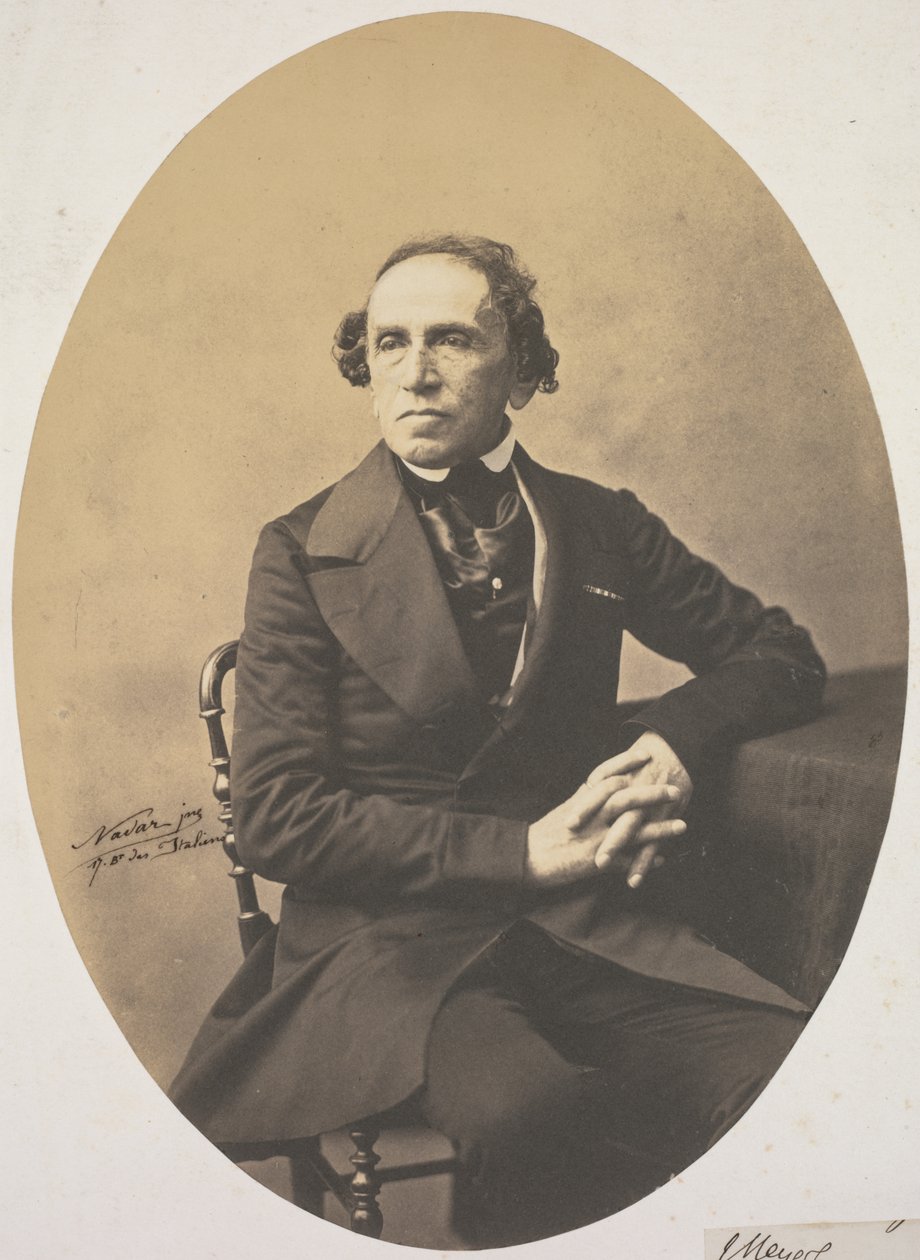 जियाकोमो मेयरबीर का पोर्ट्रेट 1791-1864, 1857। द्वारा एड्रियन टुर्नाचोन