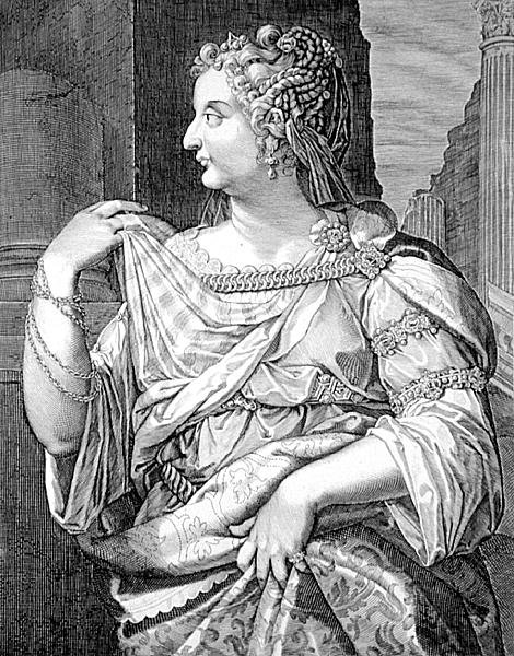 Domitia Longina Domitian की पत्नी (उत्कीर्णन) द्वारा एजिडियस सदेलर या सैडेलर
