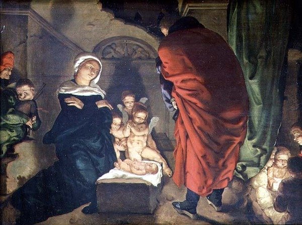 जन्म (कैनवास पर तेल) द्वारा Aertgen Claesz van Leyden