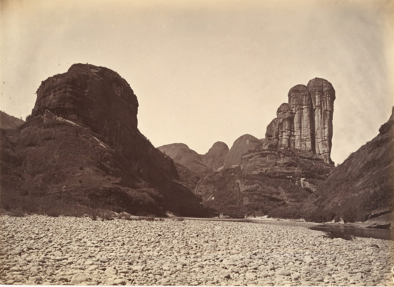 सिंग चांग के पास पाइल स्टोन माउंटेन, सीए। 1869. द्वारा अफोंग लाइ