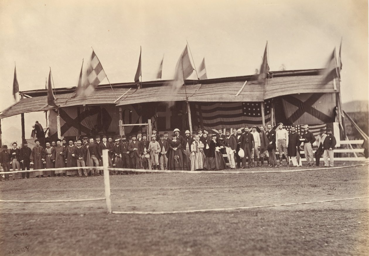 ग्रैंड स्टैंड, फूचो फ़ूज़ौ, सीए। 1869. द्वारा अफोंग लाइ