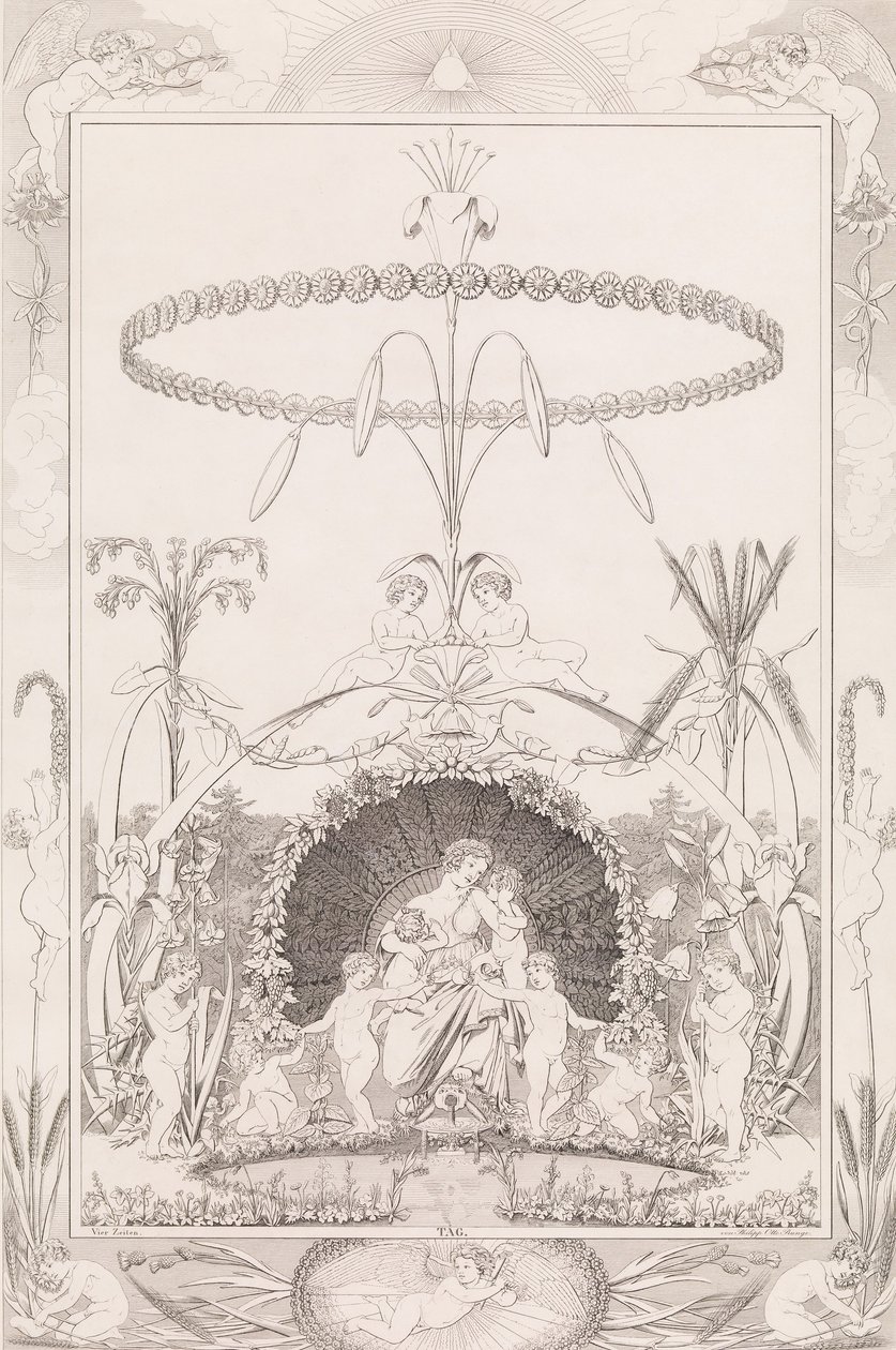 डे, द टाइम्स ऑफ़ द डे श्रृंखला से, 1807। द्वारा फिलिप ओटो रनगे के बाद