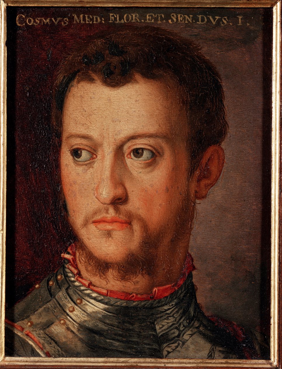 कोसिमो का पोर्ट्रेट (आओ) मेडिसी का I (Cosimo I de Medici .) द्वारा एग्नोलो ब्रोंज़िनो