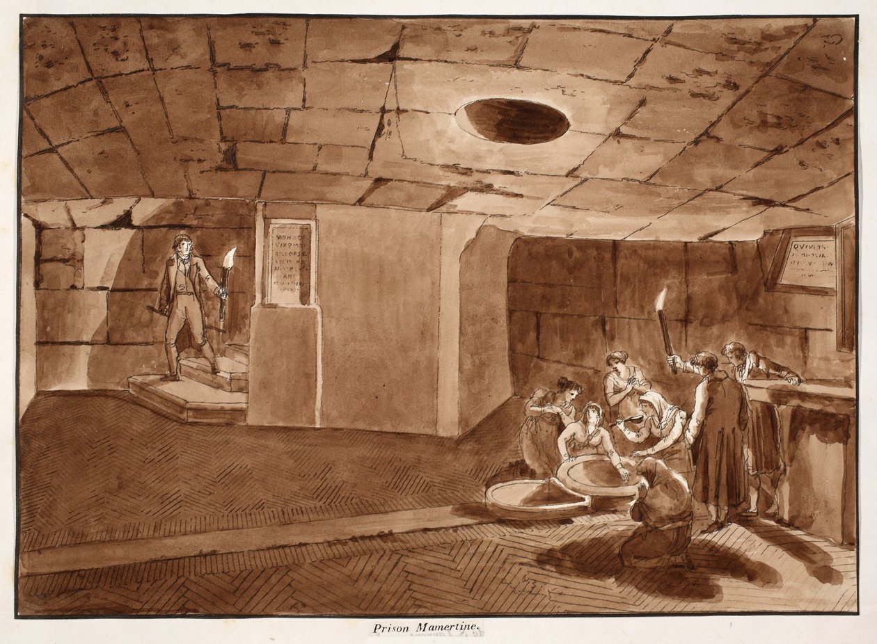 ममर्टिन जेल, 1833 (भूरी धुलाई के साथ उकेरना) द्वारा एगोस्टिनो टोफ़ानेलि