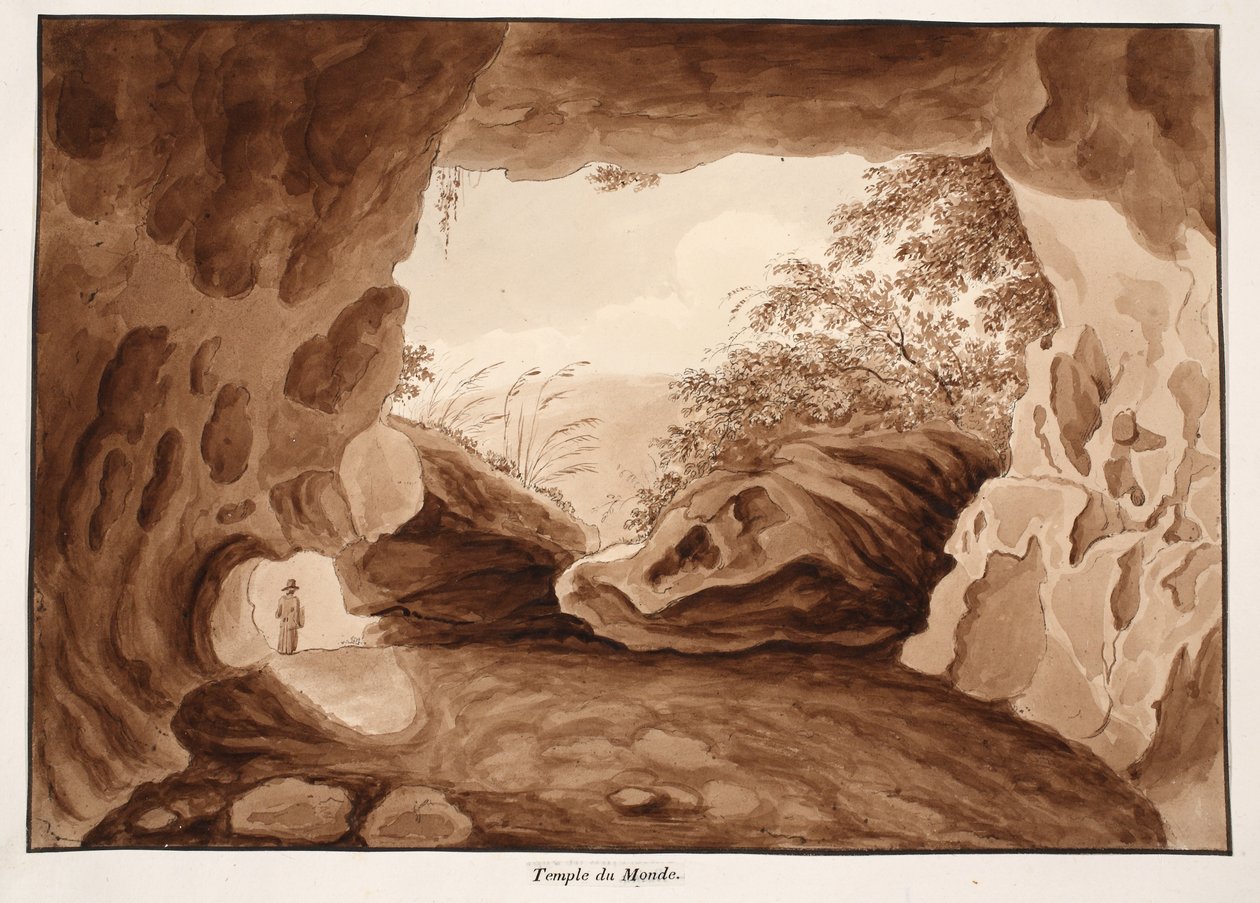 विश्व का मंदिर, 1833 (भूरा धोना द्वारा एगोस्टिनो टोफ़ानेलि