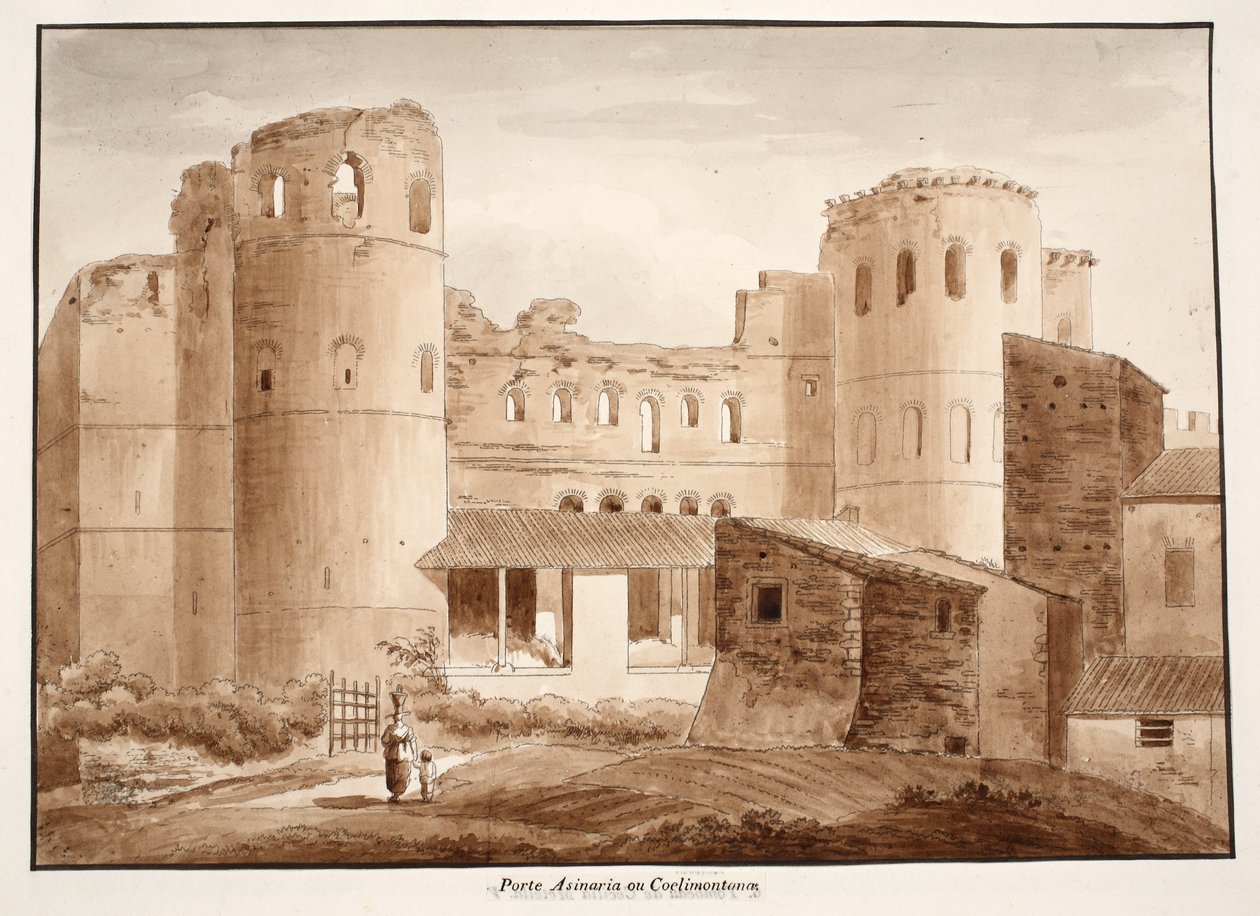 पोर्ट असिनारिया या कोइलिमोंटाना, 1833 (ब्राउन वॉश के साथ नक़्क़ाशी) द्वारा एगोस्टिनो टोफ़ानेलि