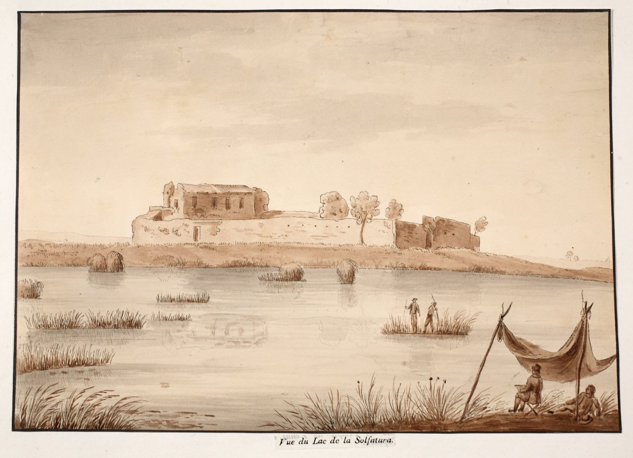 1833 के सोलफेटुरा झील का दृश्य द्वारा एगोस्टिनो टोफ़ानेलि