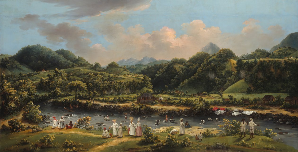 रोजौ नदी पर देखें, डोमिनिका, 177080। द्वारा अगस्टिनो ब्रूनियास