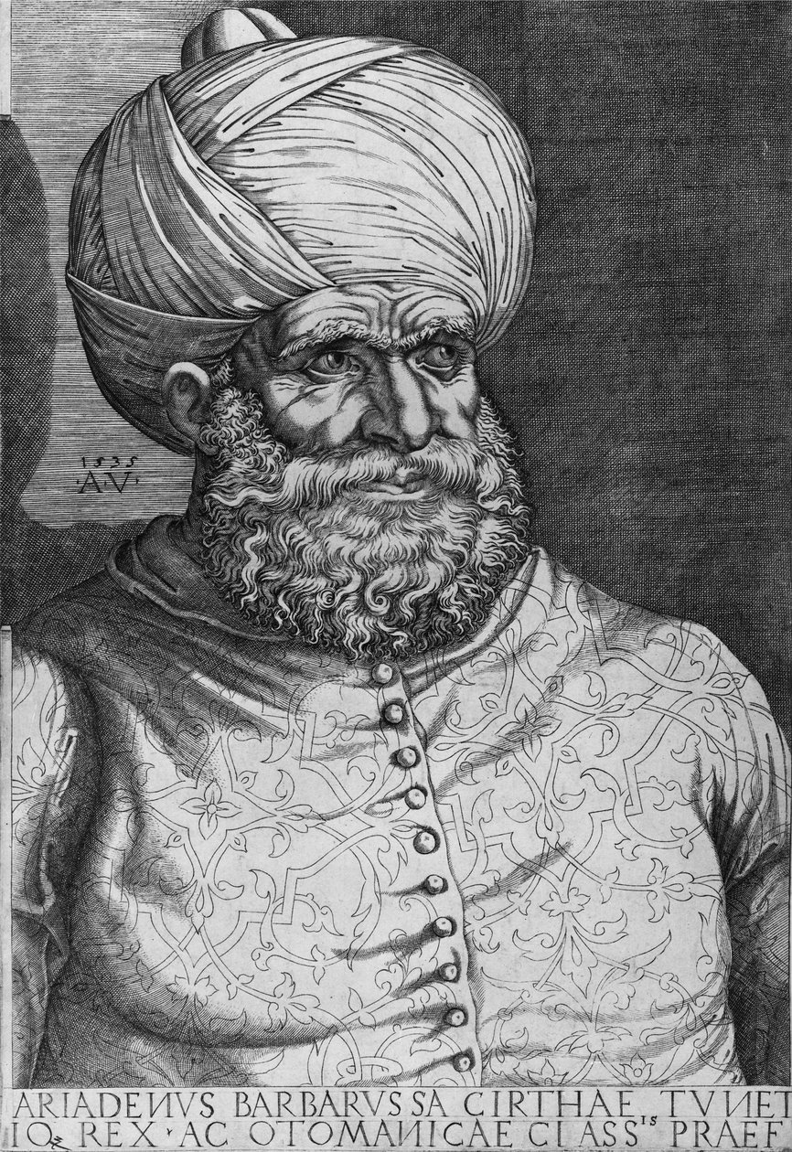 बारब्रोसा (खैर विज्ञापन-दीन) (d.1546) 1535 द्वारा अगस्टिनो मुसी
