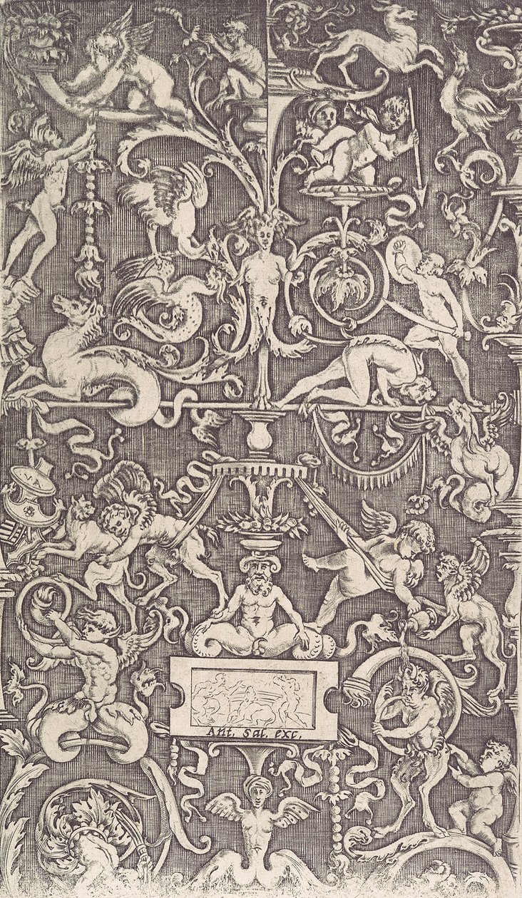 सजावटी पैनल, सीए। 1514-36। द्वारा एगोस्टिनो वेनेज़ियानो
