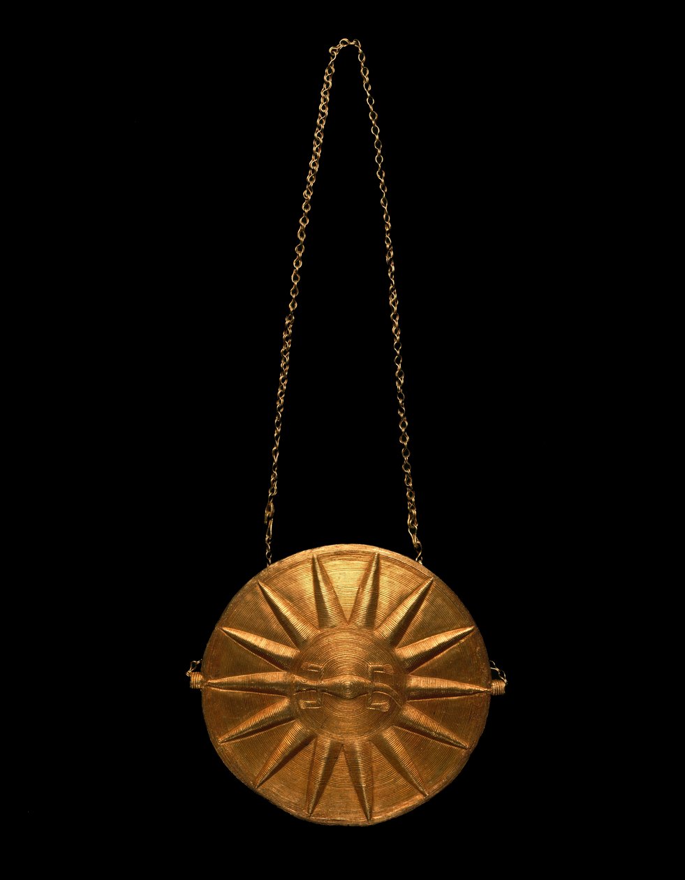 पेक्टोरल, आइवरी कोस्ट, 1900-25 (स्वर्ण) द्वारा अकन स्कूल