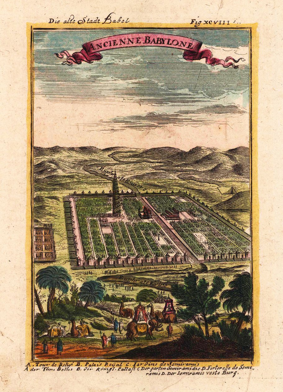 बबेल का पुराना शहर, 1719 द्वारा एलेन मानेसन मैलेट