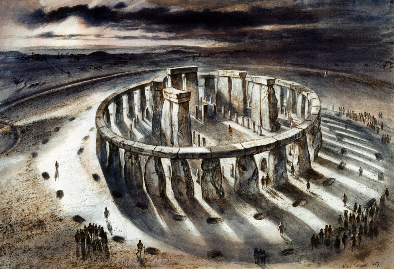 स्टोनहेंज 1000BC, c1960s द्वारा एलन अर्नेस्ट सोरेल