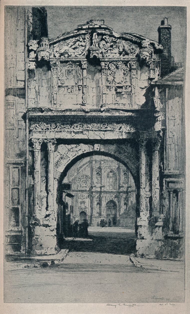 सेंट पीटर्स गेट, ऑक्सेरे, 1912 द्वारा अल्बानी ई हावर्थ