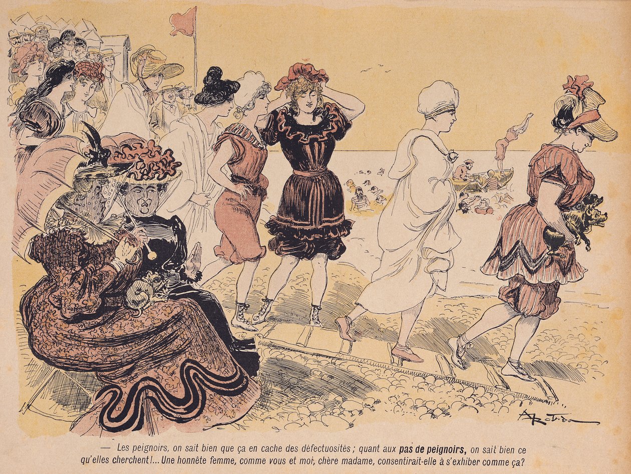 30 अगस्त 1902 को &39;L&39;Assiette au Beurre&39; से स्नान करने वाले द्वारा अल्बर्ट रोबिडा
