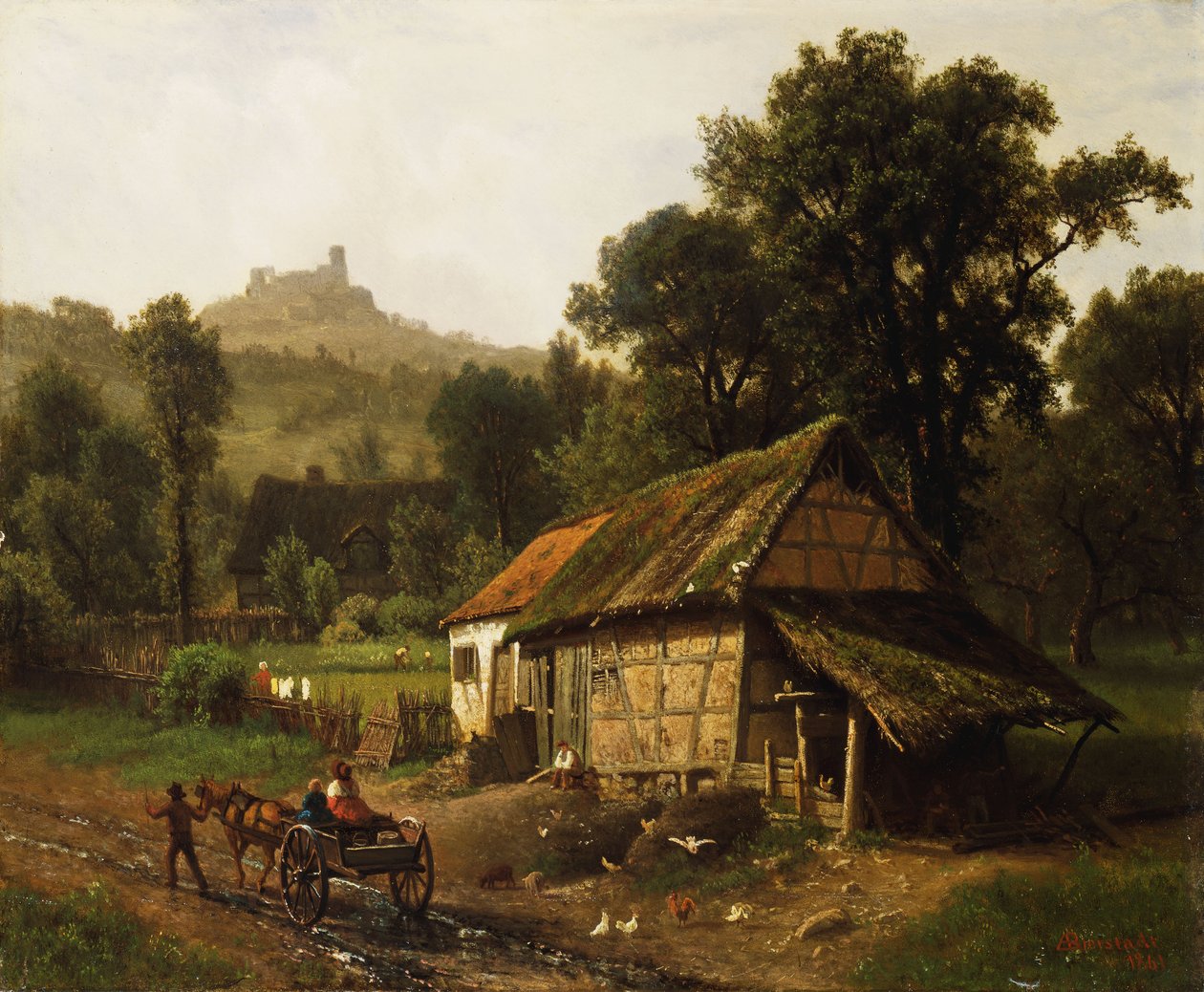 तलहटी में, 1861 द्वारा अल्बर्ट बिएरस्टाड