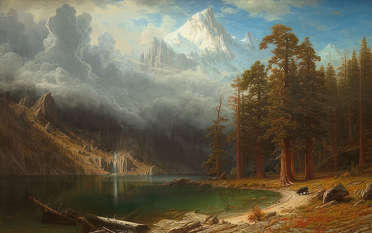 माउंट कोरकोरन। उम 1876-77 द्वारा अल्बर्ट बिएरस्टाड