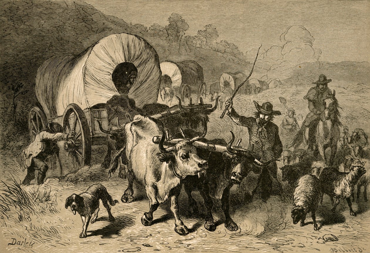 पश्चिमी देश में प्रवास, 1877। द्वारा अल्बर्ट बोबेट