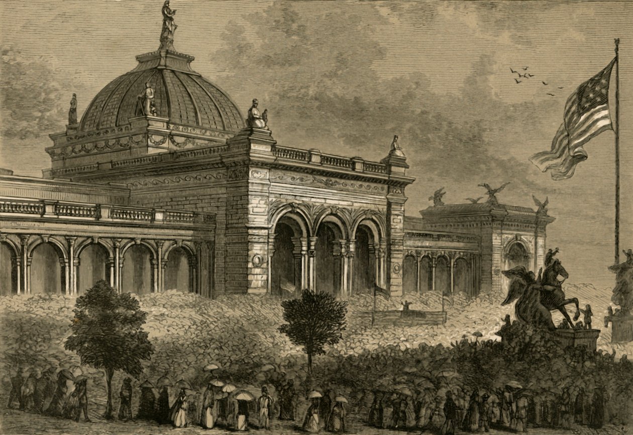 शताब्दी प्रदर्शनी का उद्घाटन, 4 मई, 1876, 1878। द्वारा अल्बर्ट बोबेट