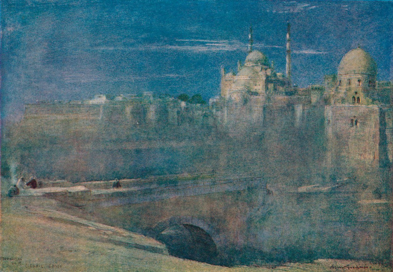गढ़, काहिरा पर चांदनी, c1890 द्वारा अल्बर्ट गुडविन
