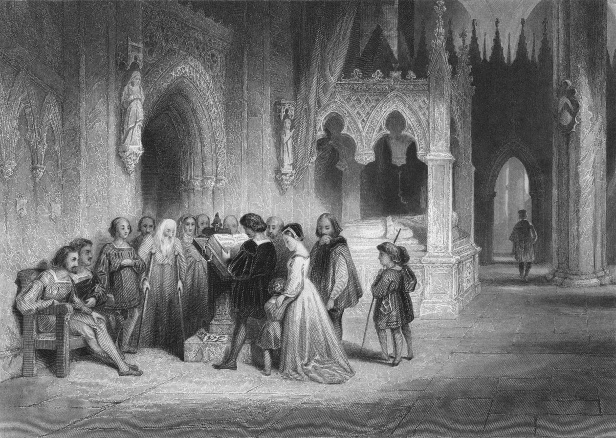 अंग्रेजी बाइबिल का पहला वाचन, 1845 द्वारा अल्बर्ट हेनरी पायने