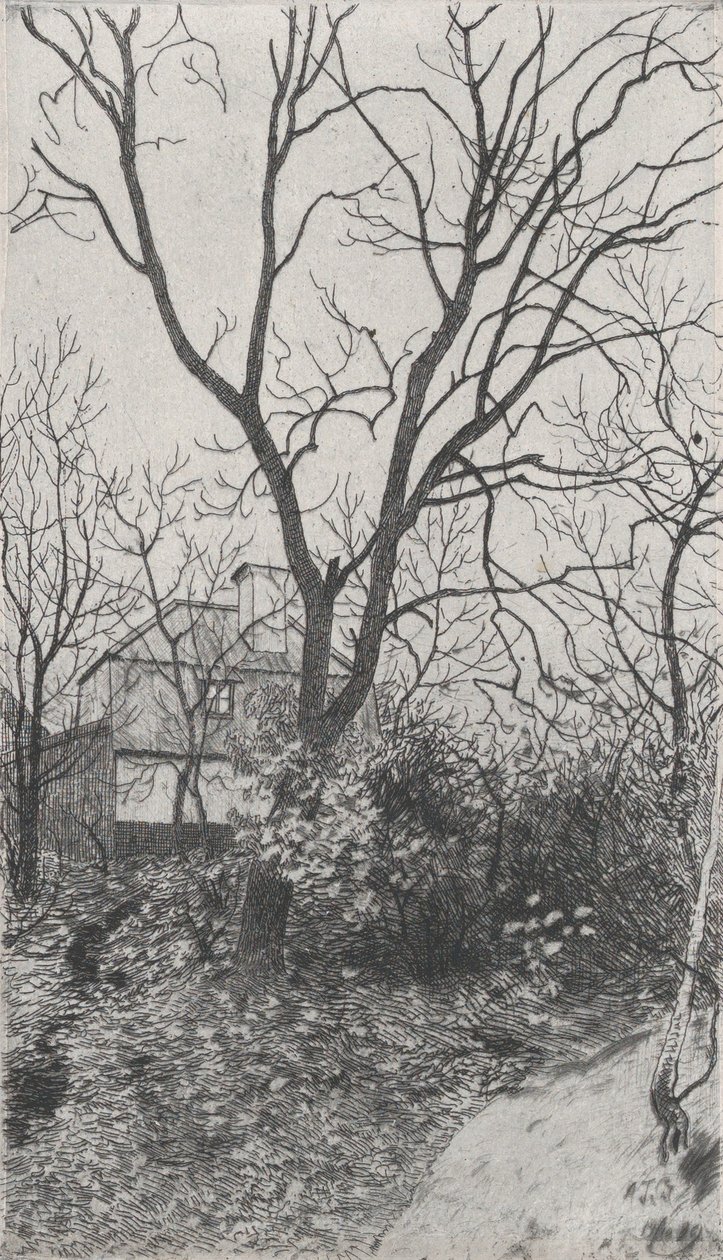 ऑटम ऑटम, स्वीडिश फाइन आर्ट प्रिंट सोसाइटी फॉरेनिंगेन फॉर ग्र..., 1889 के पोर्टफोलियो से। द्वारा अल्बर्ट थियोडोर गेलरस्टेड