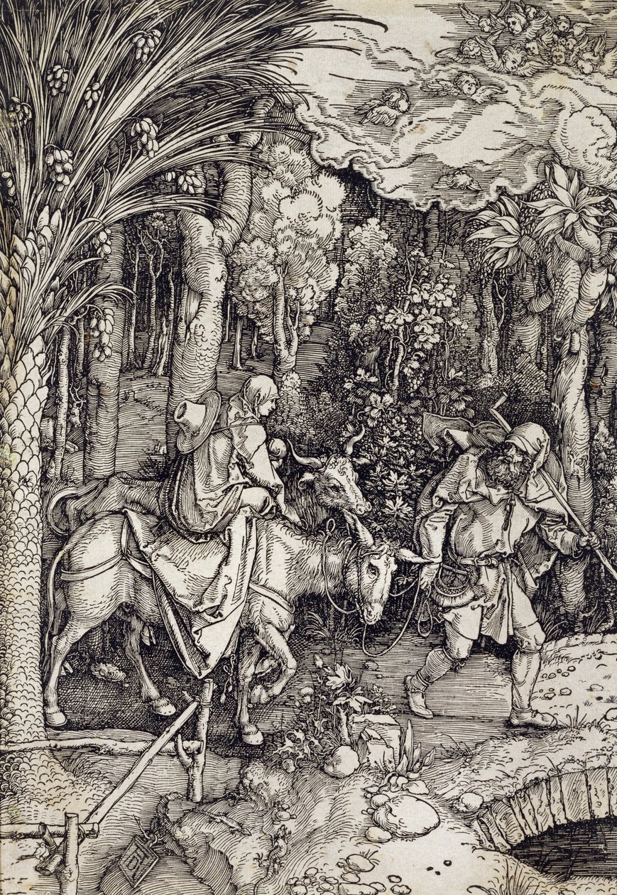 मिस्र में उड़ान, c.1500 द्वारा अल्ब्रेक्ट ड्यूरर