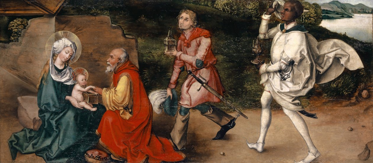 Magi की आराधना, c.1492-94 (देवदार पर मिश्रित मीडिया) द्वारा अल्ब्रेक्ट (Attr। To) Durer या Duerer