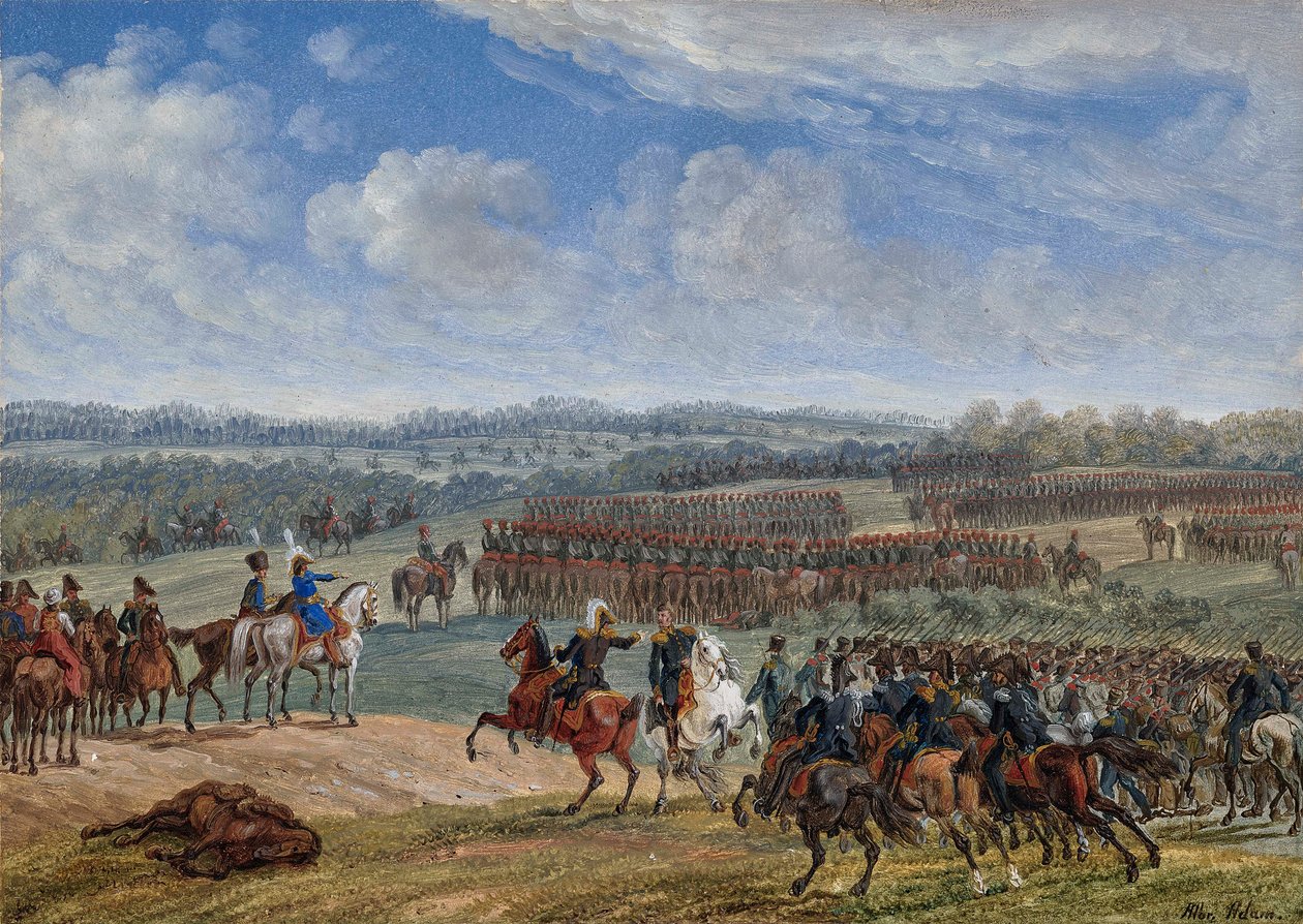 26 जुलाई, 1812, 1855 की सुबह ओस्ट्रोवनो के पास लड़ाई। द्वारा अल्ब्रेक्ट एडम