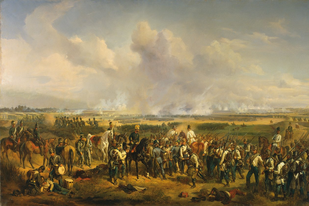 5 अगस्त 1849, 1853 को स्ज़्रेग की लड़ाई। द्वारा अल्ब्रेक्ट एडम