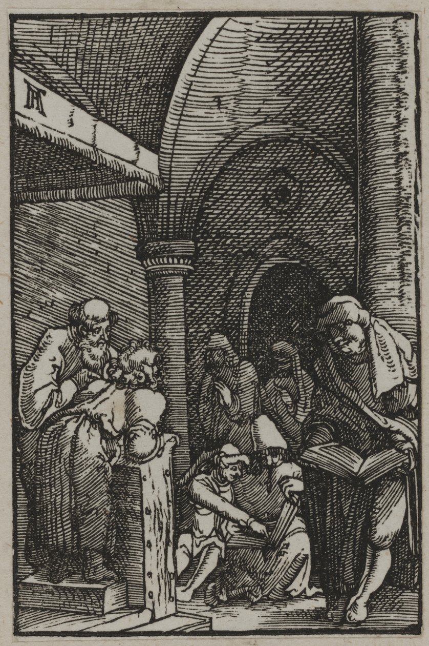 क्राइस्ट द डॉक्टर्स में, c.1515 (वुडकट) द्वारा अल्ब्रेक्ट अल्टरडोरर