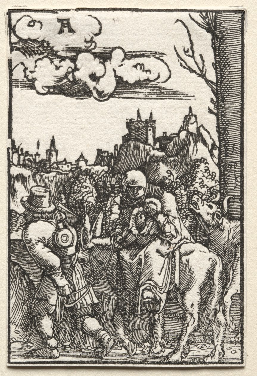 द फॉल एंड रिडेम्पशन ऑफ मैन: द फ्लाइट इन इजिप्ट, c. 1515 द्वारा अल्ब्रेक्ट अल्टरडोरर