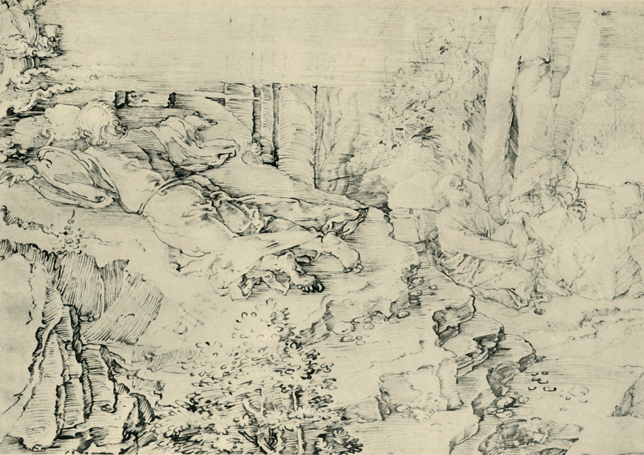 एगोनी इन द गार्डन, 1521, 1943। द्वारा अल्ब्रेक्ट ड्यूरर